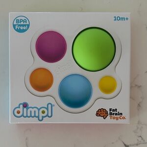 Fat Brain Toy Co. Dimpl Sensory Toy - Green, Blue, Pink, Orange